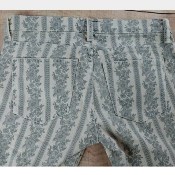 Current/Elliot skinny ankle grey floral jeans - Picture 3 of 8